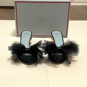 Francis Valentine Jeweled Heel Sandal W/ Bow